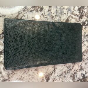 Louis Vuitton Dark Green Leather Wallet